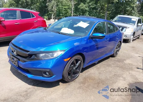 2021 Honda Civic Sport z USA, uszkodzony, nr VIN 19XFC2F84ME201648